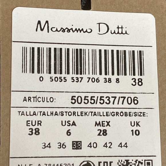 NWT. Massimo Dutti Mink Wool/Viscose Blend Flap Detail Trousers. Size 6/EUR 38. - Picture 9 of 12